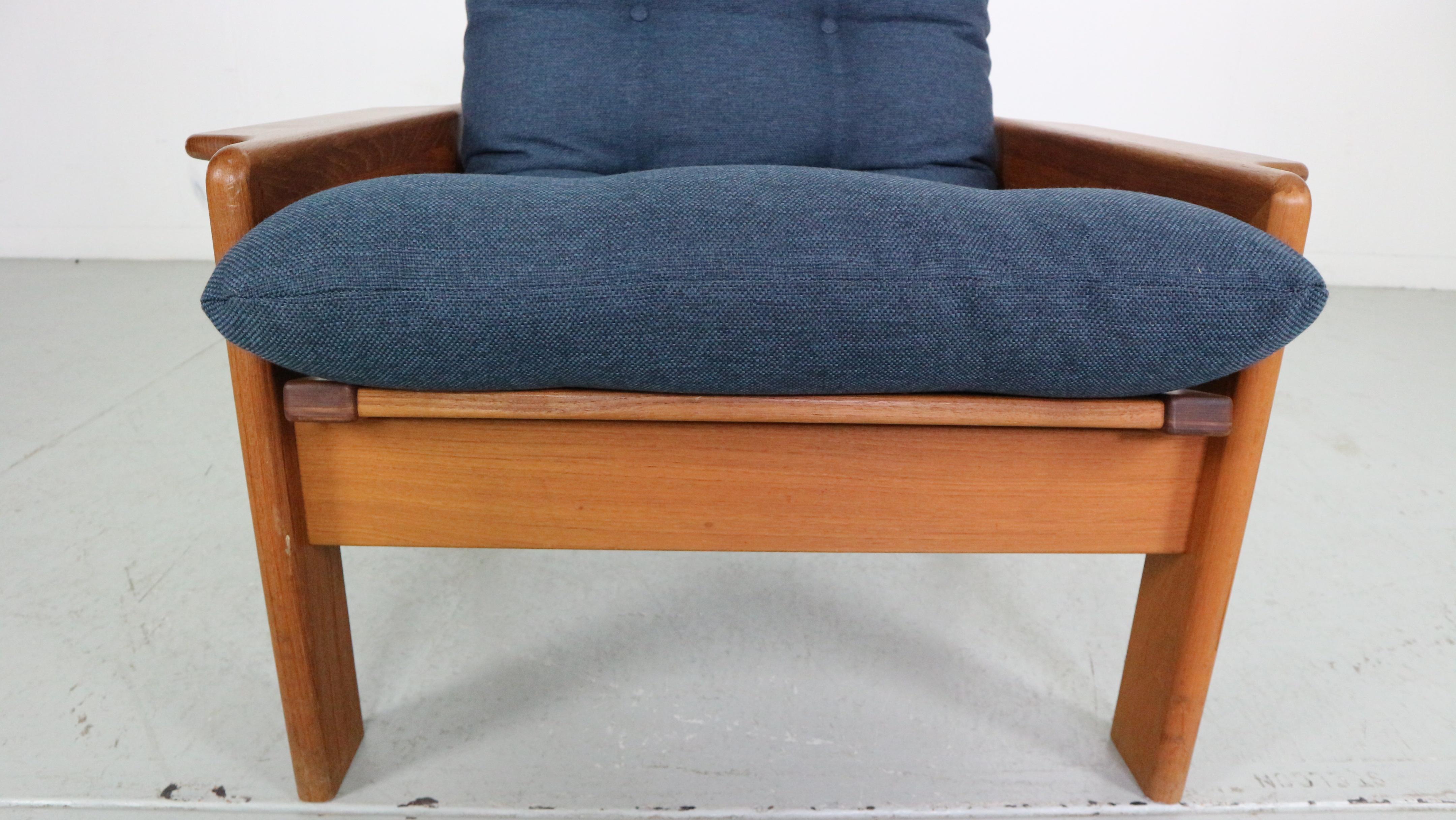 Mid- Century Modern EMC Møbler Teak Easy Lounge Chair & Ottoman, Denmark For Sale 5