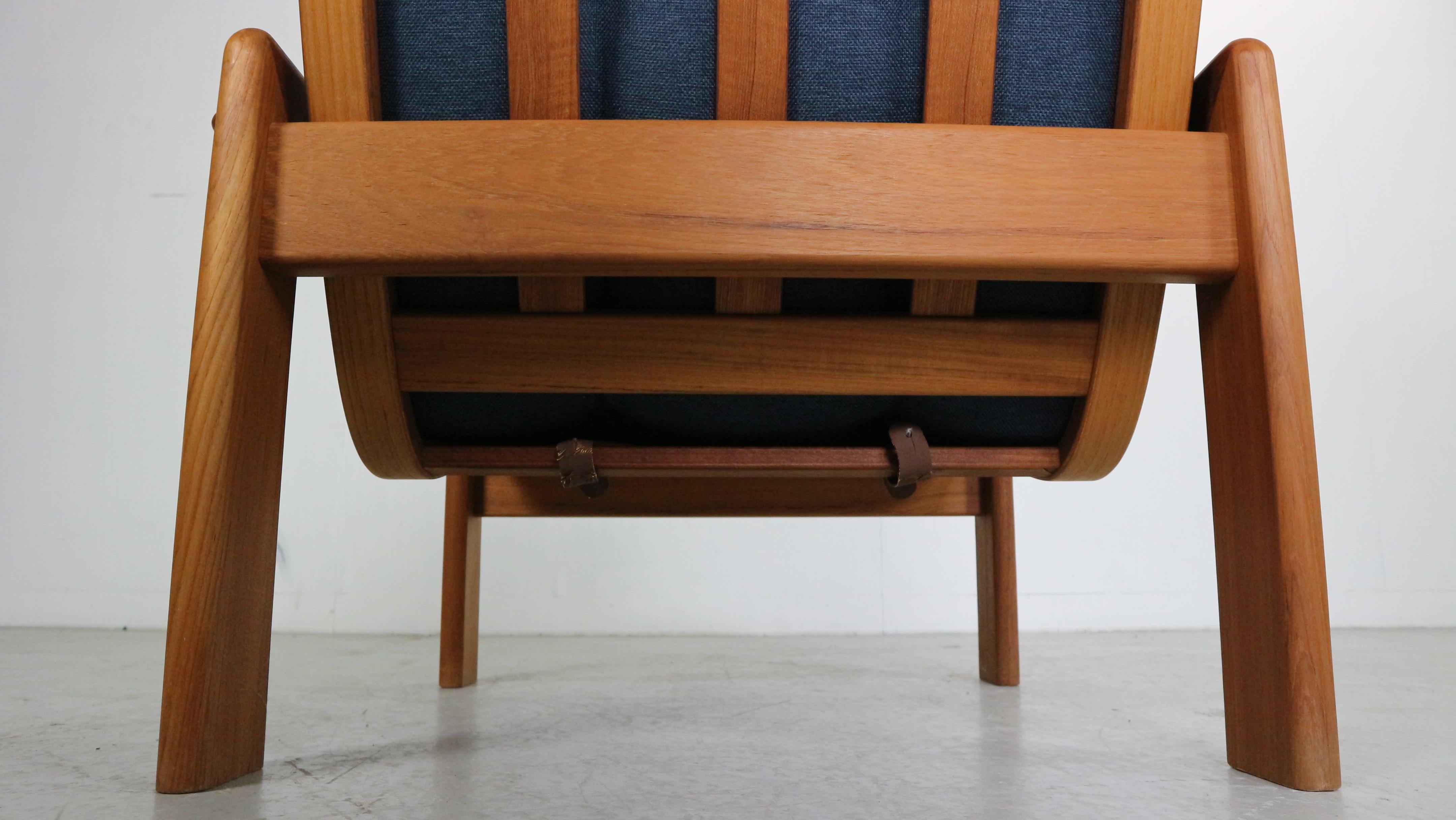 Mid- Century Modern EMC Møbler Teak Easy Lounge Chair & Ottoman, Denmark For Sale 10