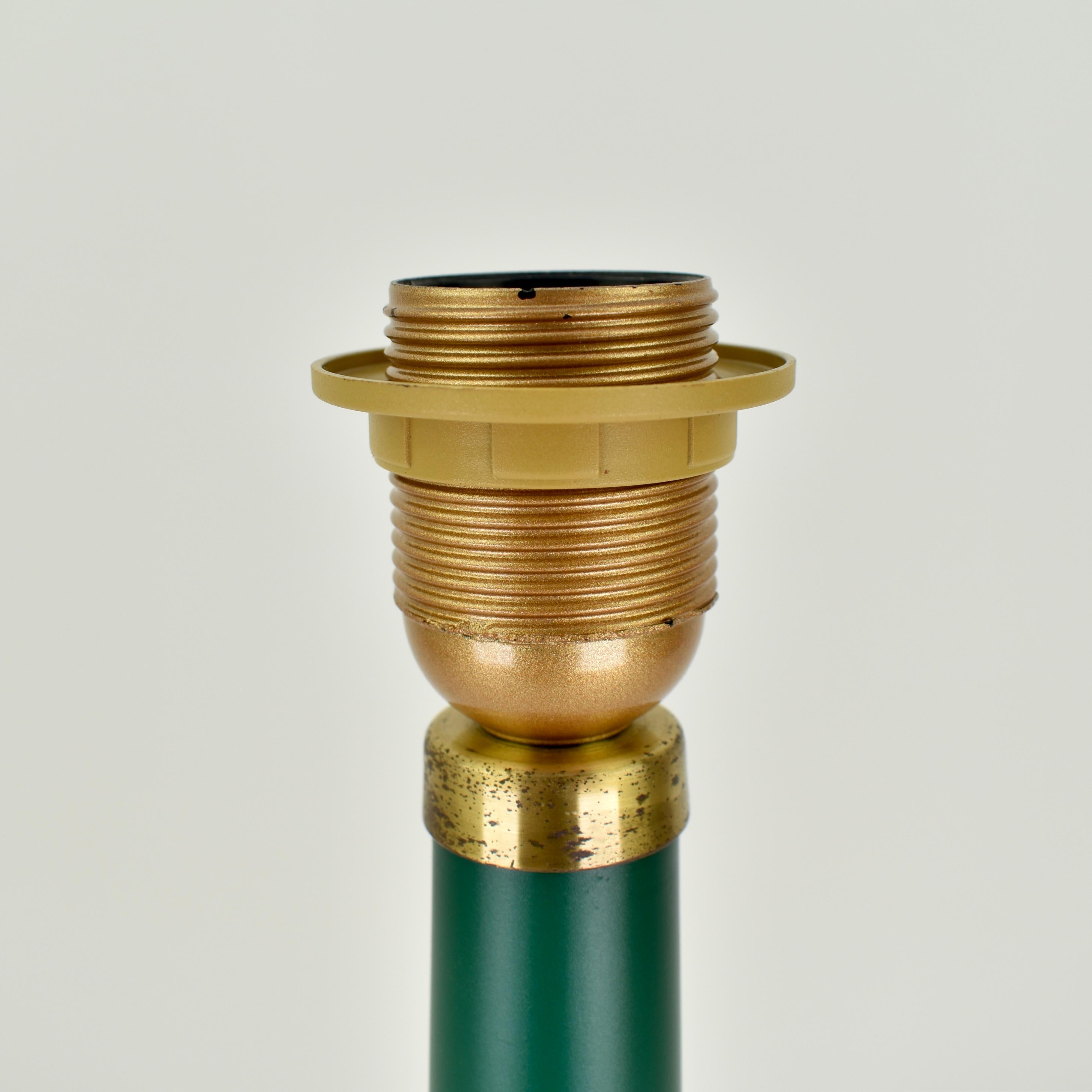 Verre d'art Lampe de table en verre Emerald Mid Century Modern 1960s en vente
