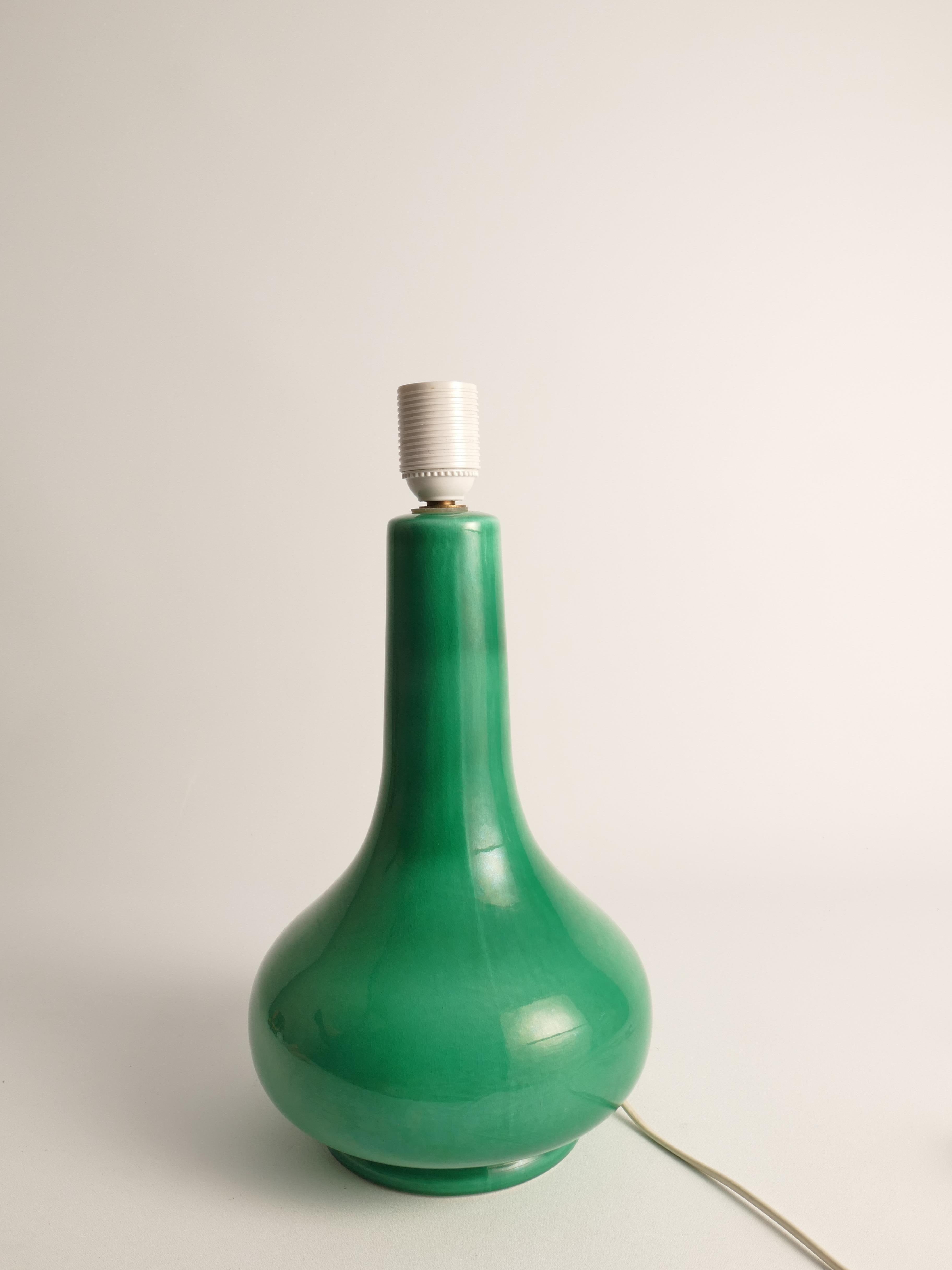 Mid-20th Century Mid-Century Modern Emerald Green Casa Pupo of London Table Lamp, 1960's For Sale