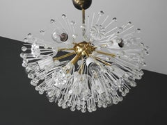 Lámpara de techo moderna de mediados de siglo Emil Stejnar Starburst Brass para Rupert Nikoll