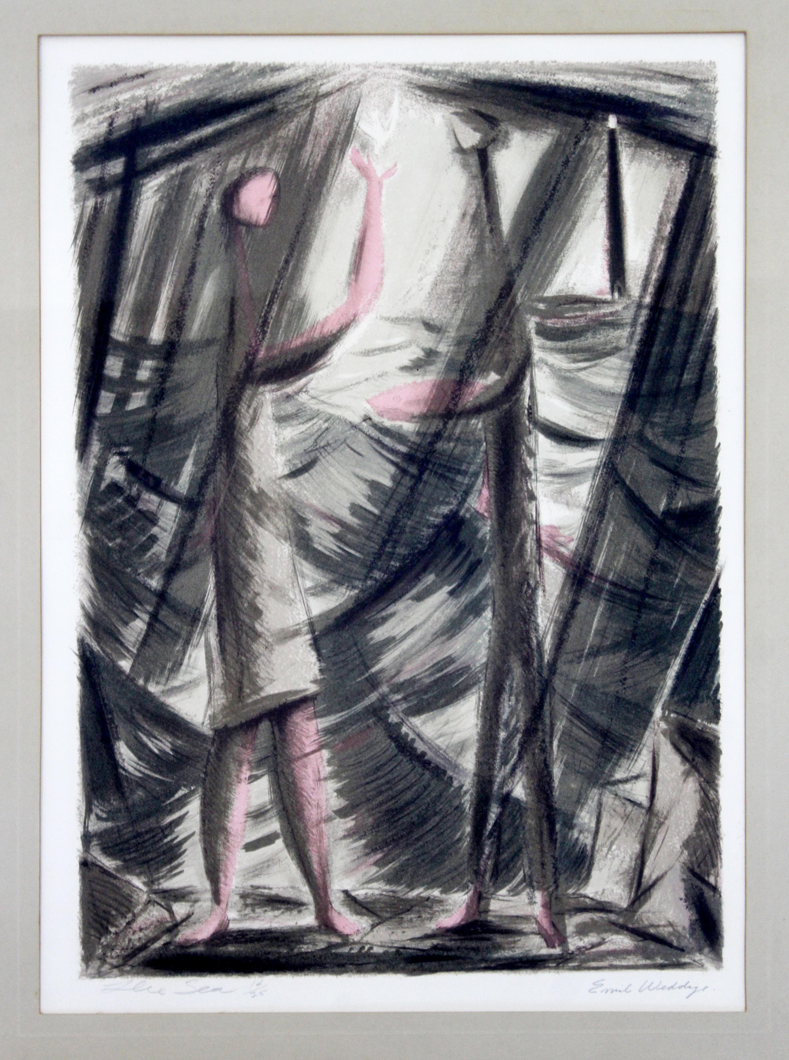 For your consideration is a wonderful, signed and numbered lithograph by Emil Weddige, entitled 