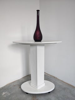 Bouteille « Mid Century Modern » d'Empoli en verre couleur prune, Italie, années 1960