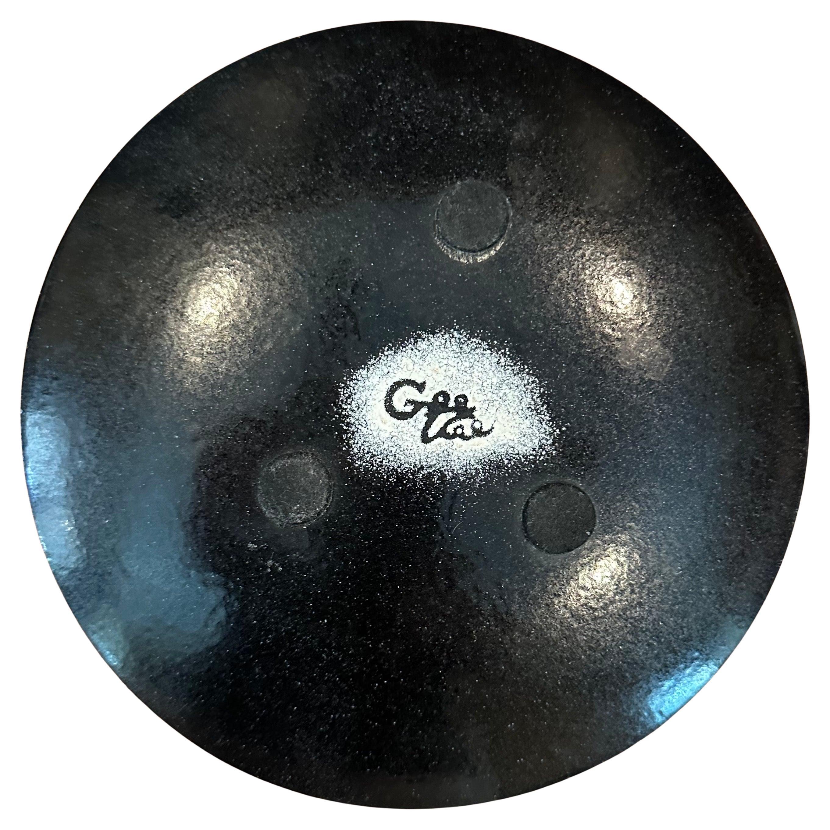 Mid-Century moderno Piastra firmata con smalto astratto su rame della modernità di metà secolo in vendita