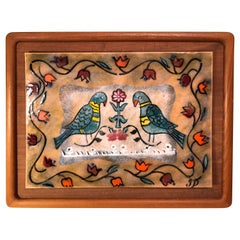 Mid-Century Modern Enamel Artwork by Judith Daner