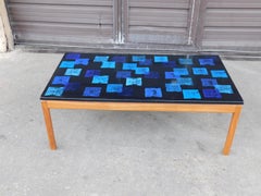 Mid-Century Modern Enamel Top Coffee Table, Per Törneman for NK Stockholm, 1968