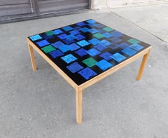 Mid-Century Modern Enamel Top Coffee Table, Per Törneman for NK Stockholm, 1968