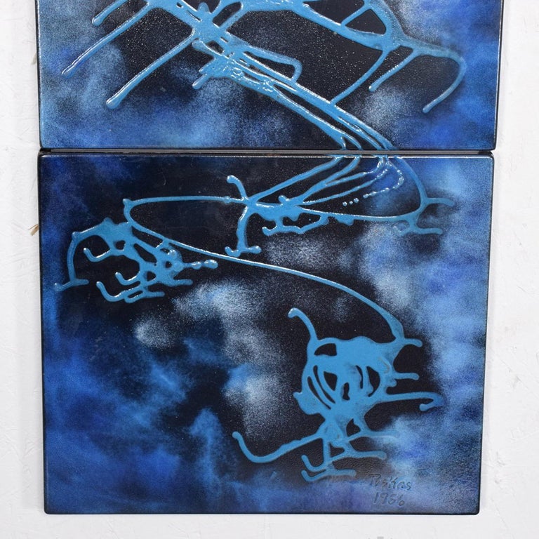 MidCentury Modern Enamel Wall Art by John Puskas, 1956 For Sale at 1stDibs