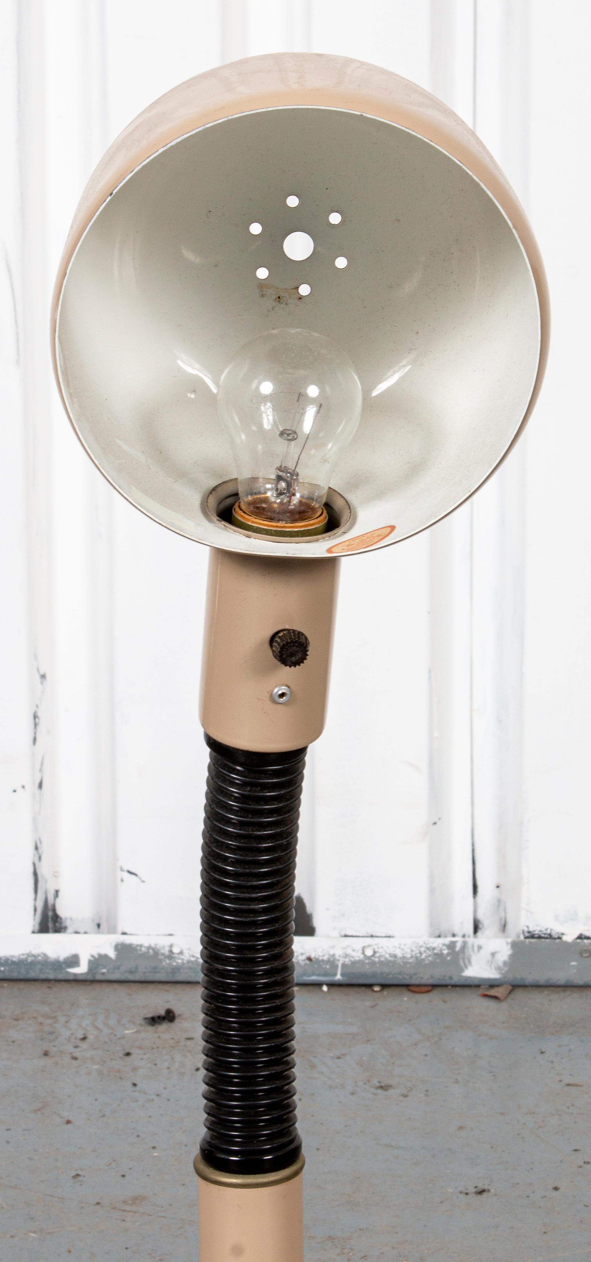 Metal Mid-Century Modern Enameled Adjustable Lamp