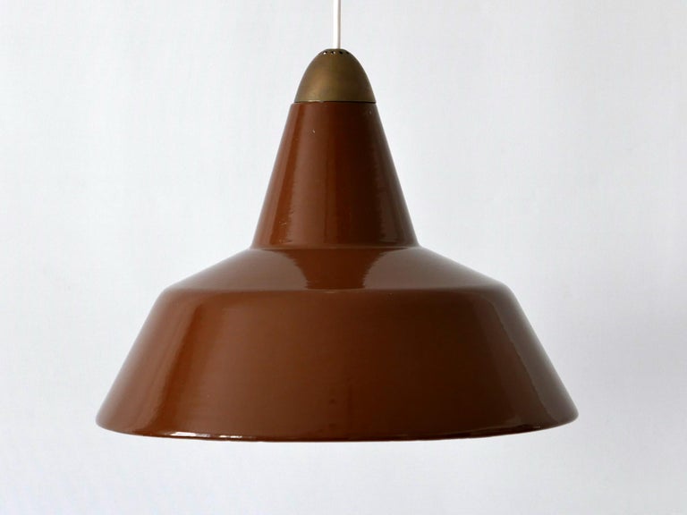 Mid-Century Modern Enameled Pendant Lamp by Louis Poulsen, Denmark, 1960s  For Sale at 1stDibs