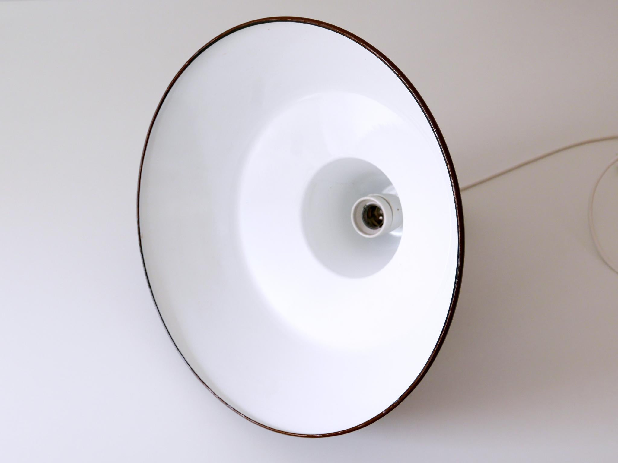 Mid-Century Modern Enameled Pendant Lamp by Louis Poulsen, Denmark, 1960s 11