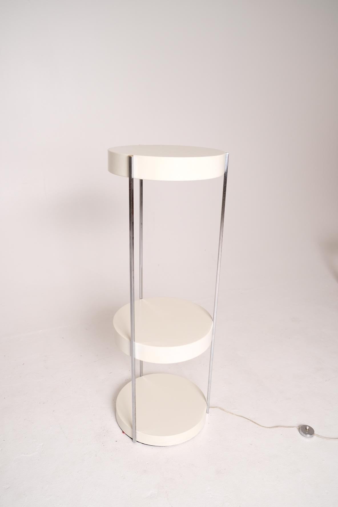 Mid-Century Modern Enameled Steel Floor Lamp by George Kovacs en venta 2