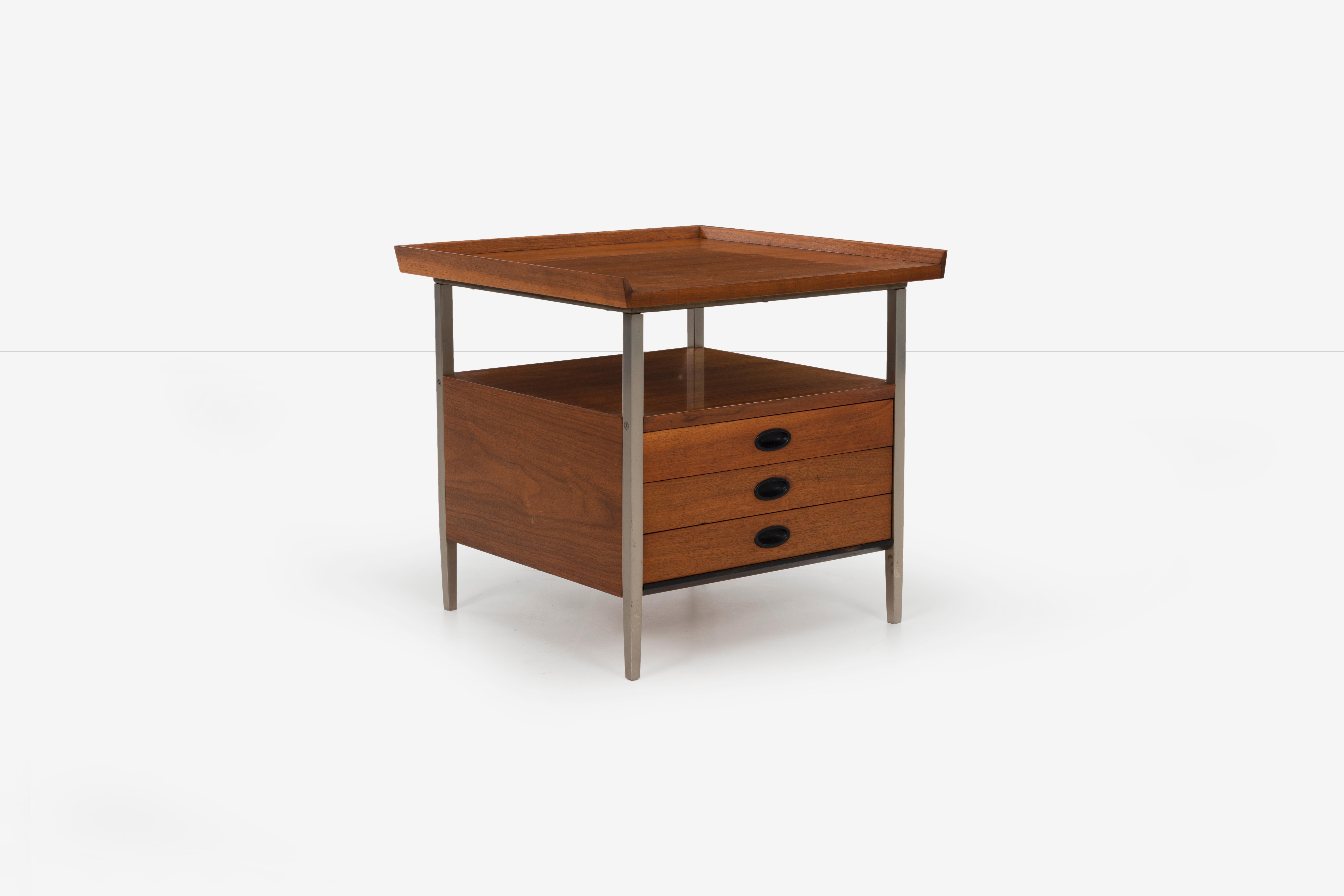 white and gold end table