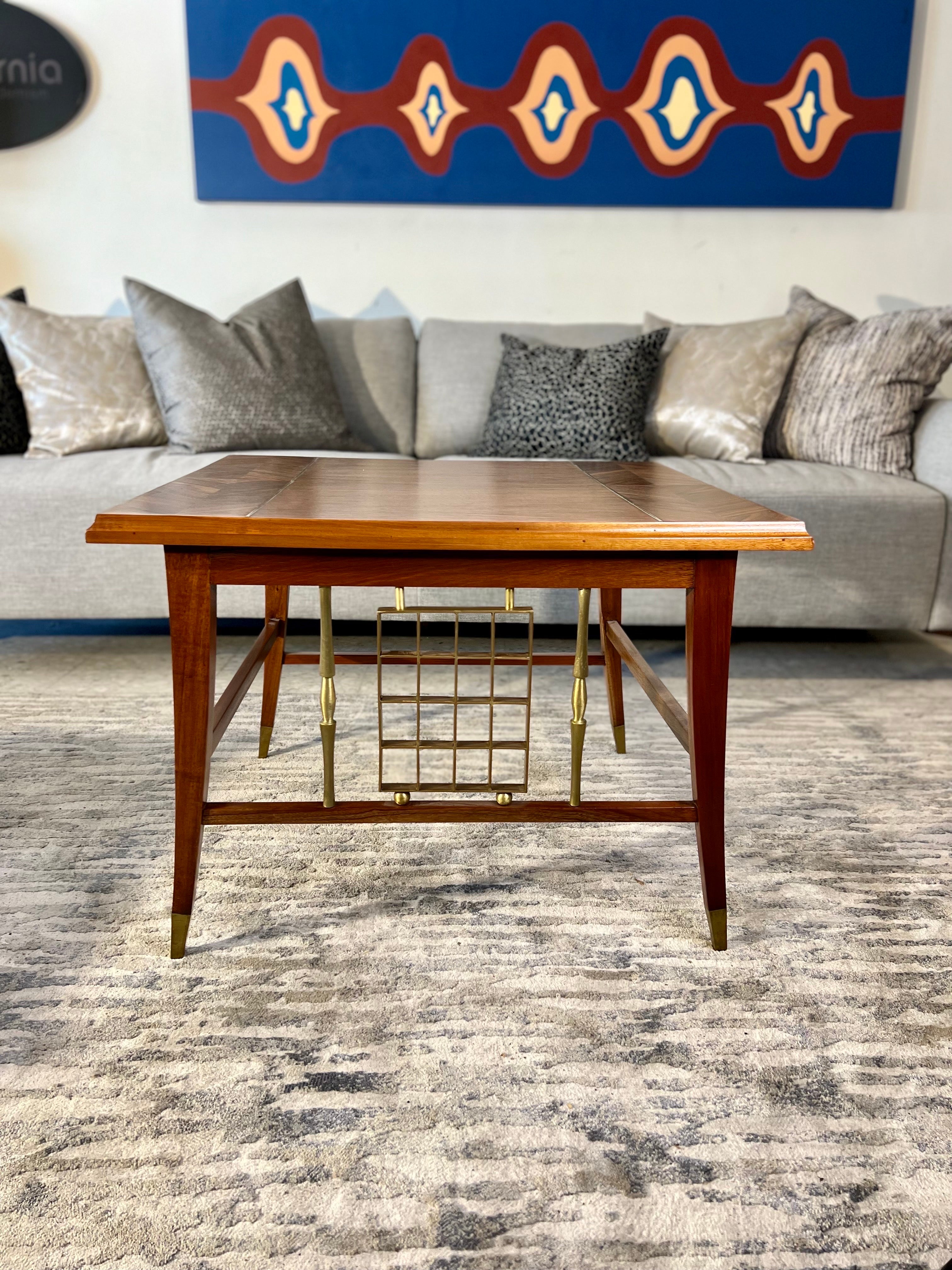 Classic mid-century modern end table, professionally restored by our master craftsmen in our workshop, it has minimal details that time marked but that give that character and essence to our vintage pieces.
We can gladly send more photos or video