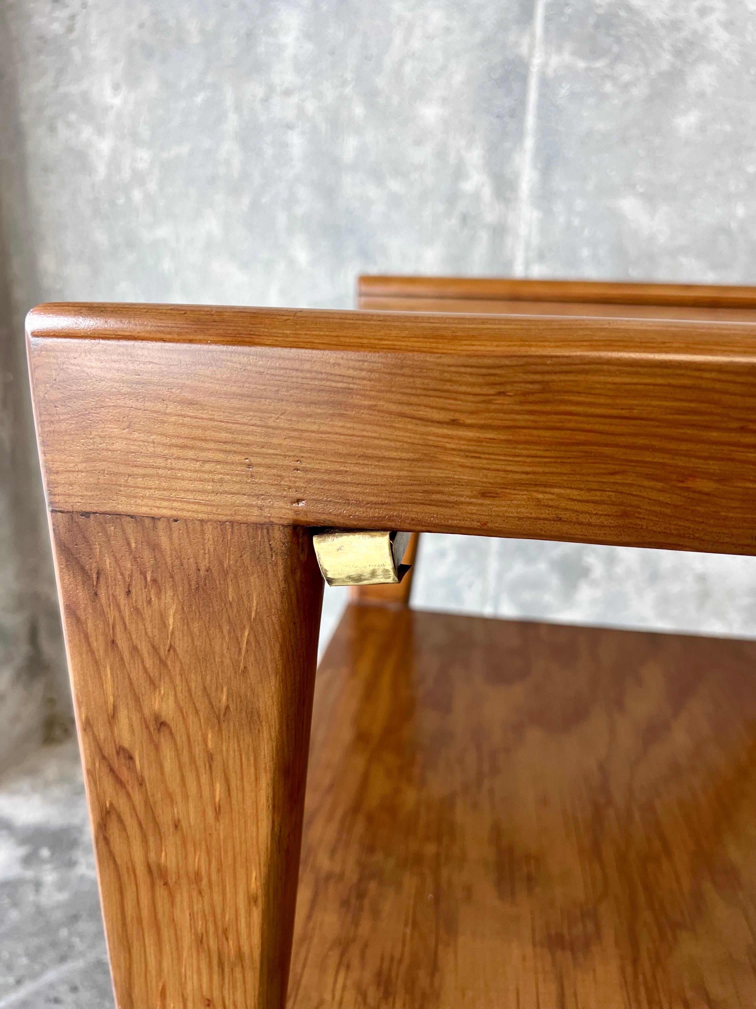 Brass Mid-Century Modern End Table