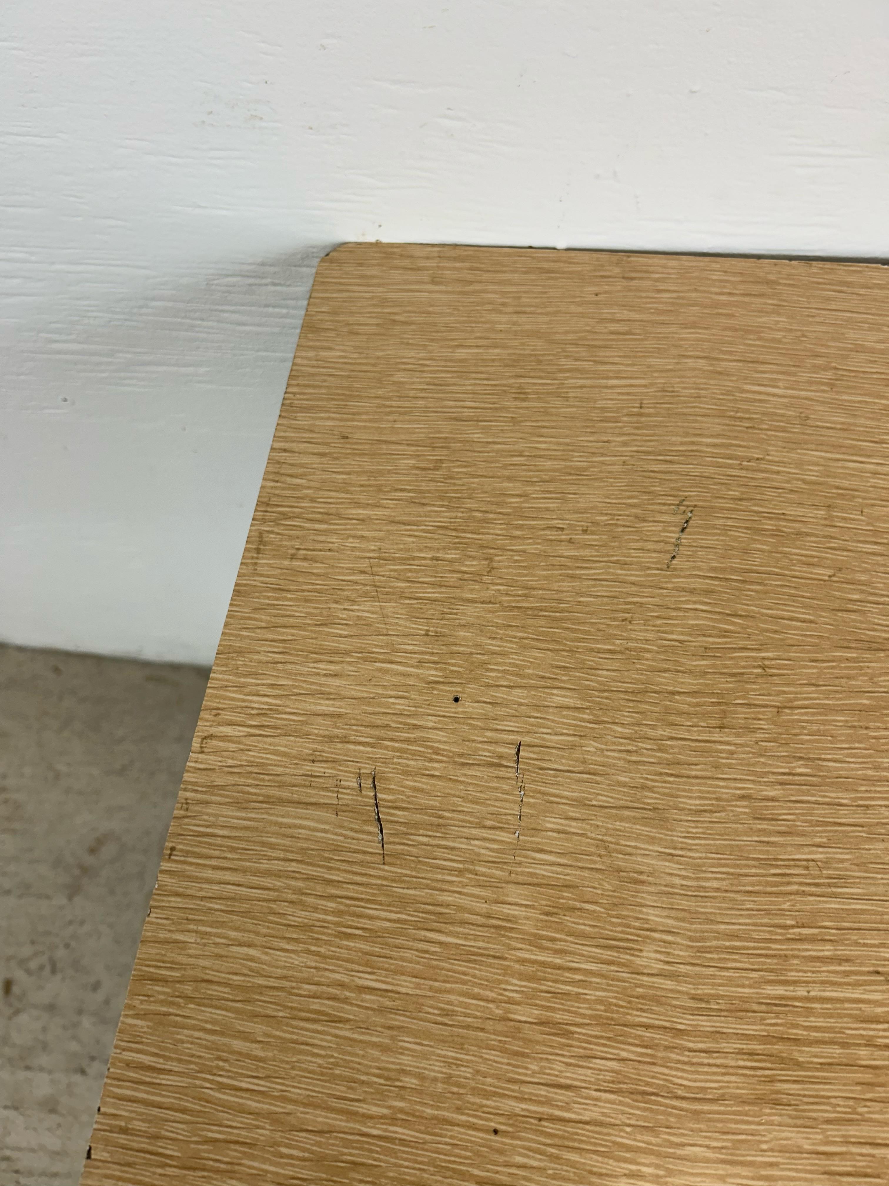 Mid Century Modern End Table with Magazine Rack Base 12