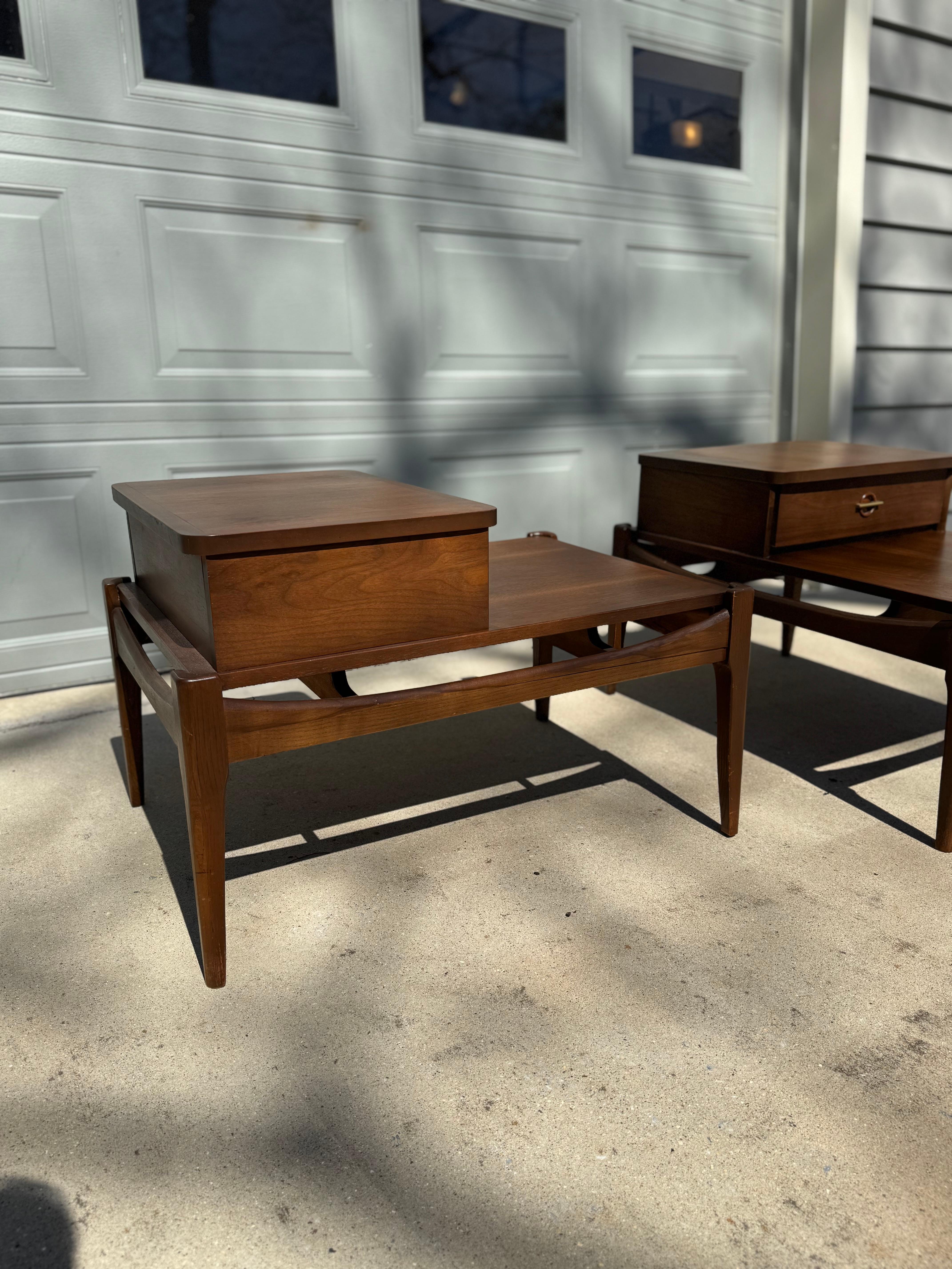 Mid-20th Century Mid Century Modern End Tables by Bassett