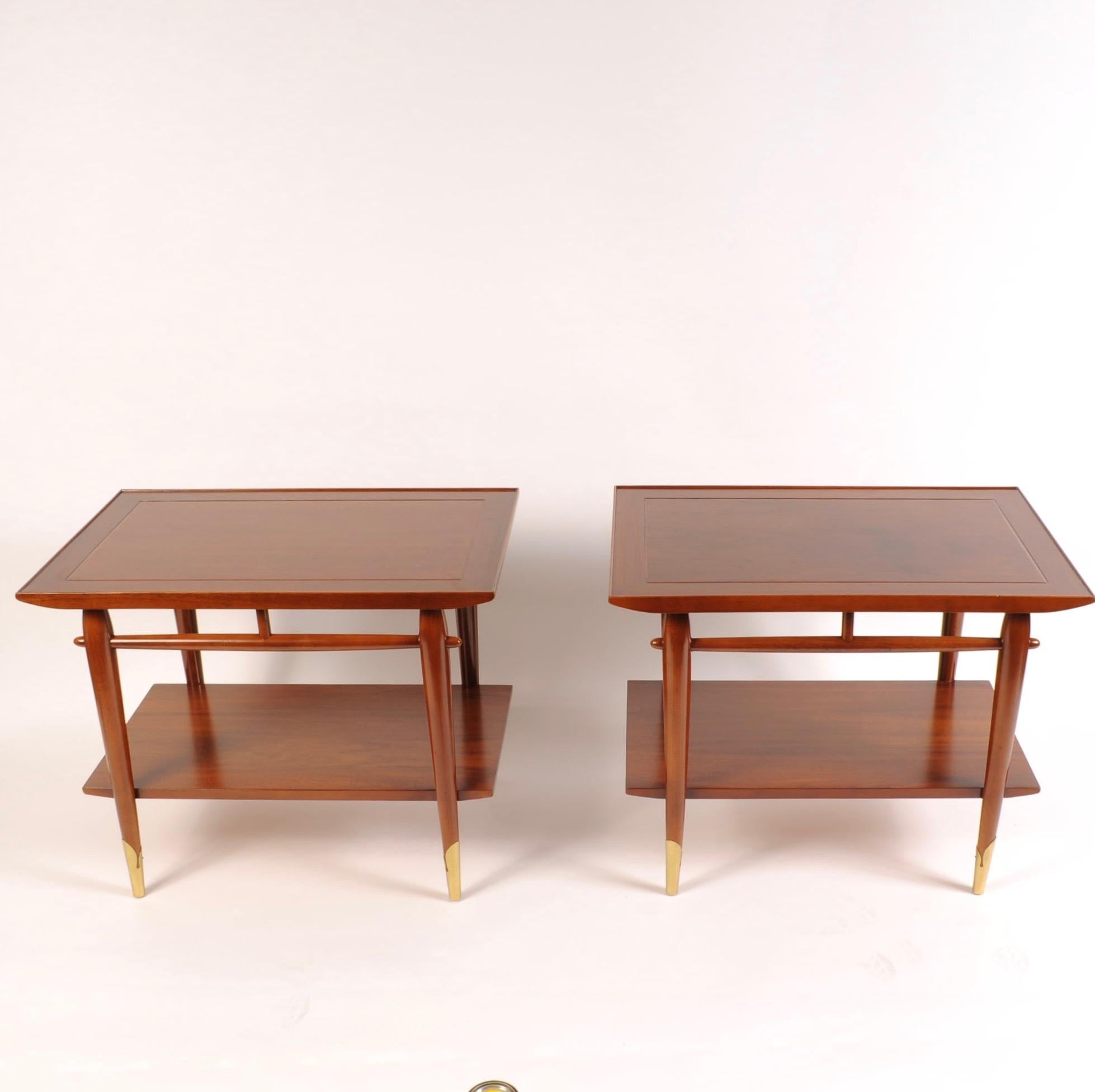 Mid-Century Modern End Tables by Lane In Good Condition In New London, CT