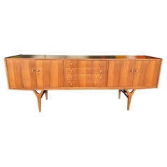 Mid Century Modern English Teak Credenza