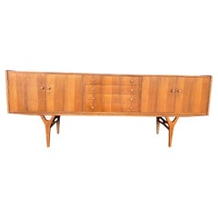 Mid Century Modern English Teak Credenza