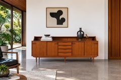 Mid-Century Modern English Teak Credenza / Sideboard, 1960s