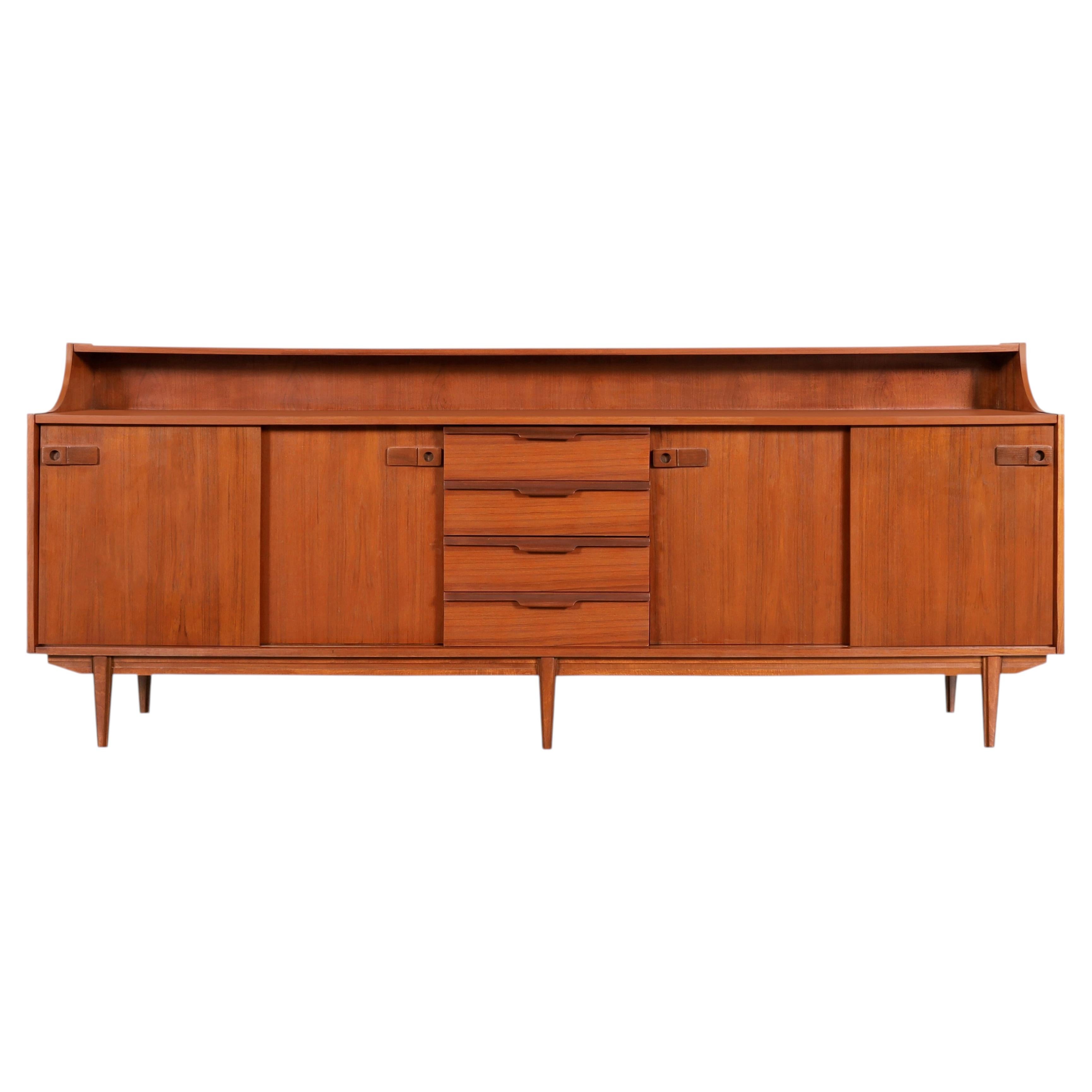 Mid-Century Modern English Teak Credenza / Sideboard, 1960s