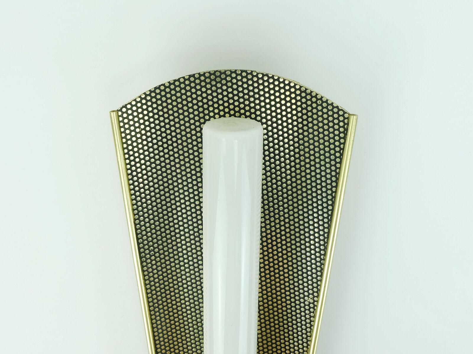 mid century modern erco SCONCE metal and glass 1950s 60s For Sale 3