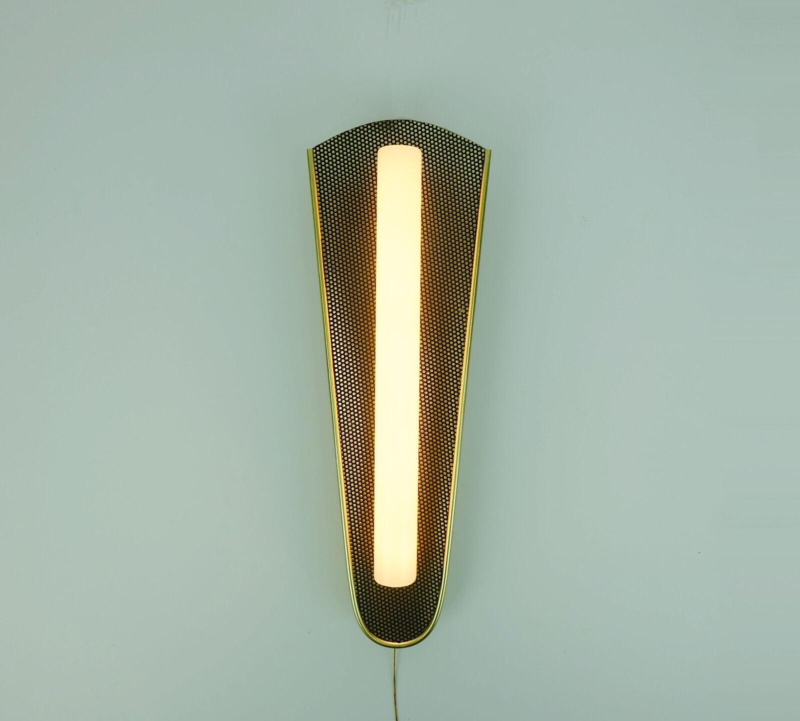 mid century modern erco SCONCE metal and glass 1950s 60s For Sale 1