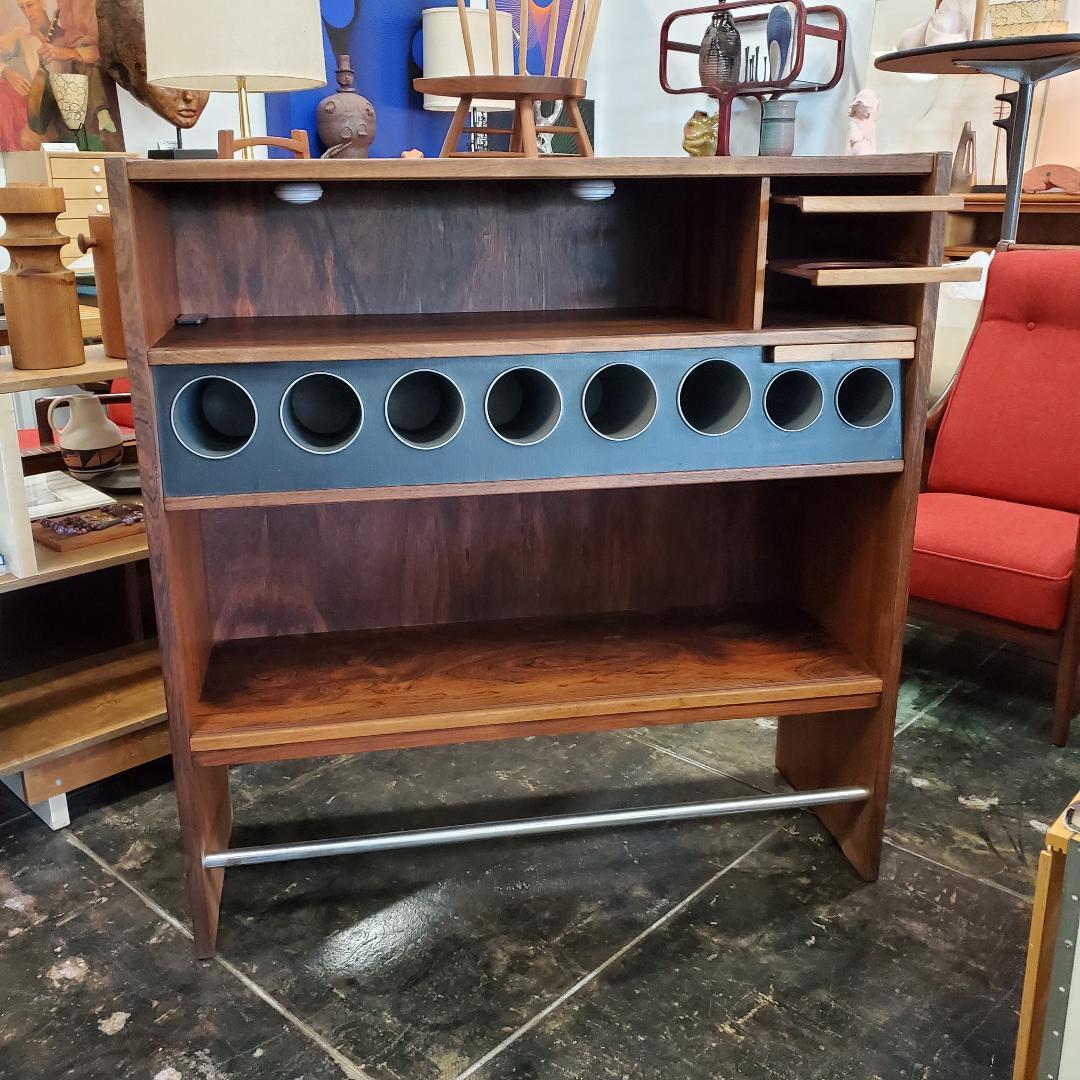 Mid-Century Modern Erik Buch Danish Rosewood Dry Bar For Sale 2