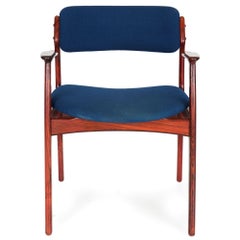 Mid-Century Modern Erik Buch “Model 50” Rosewood Arm Chair