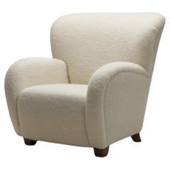 Sedia da salotto da ebanista europea della metà del secolo, Europa 1950