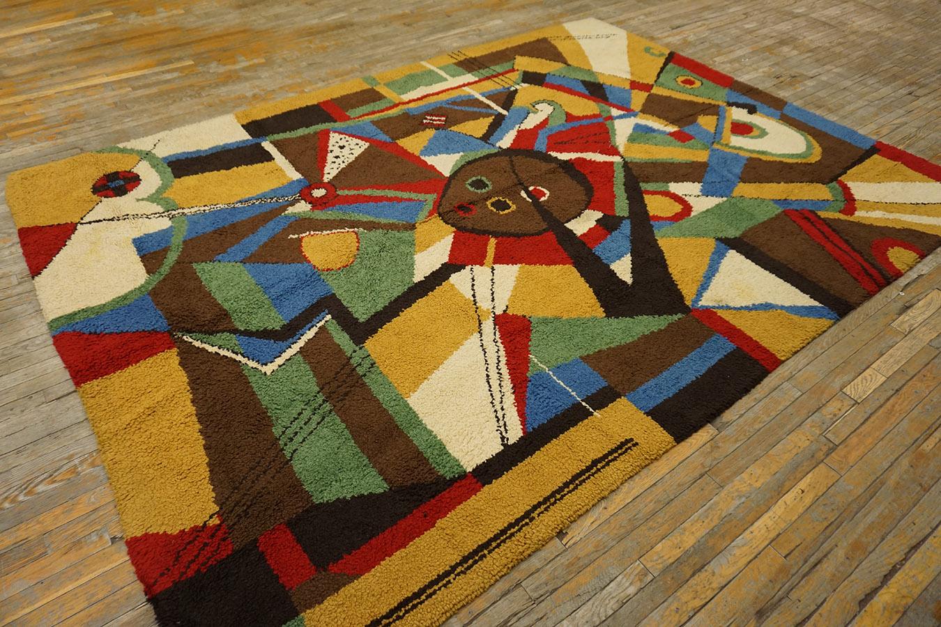 Moderner europäischer Teppich aus der Mitte des Jahrhunderts ( 7'10'' x 11' - 240 x 335) (Mitte des 20. Jahrhunderts) im Angebot