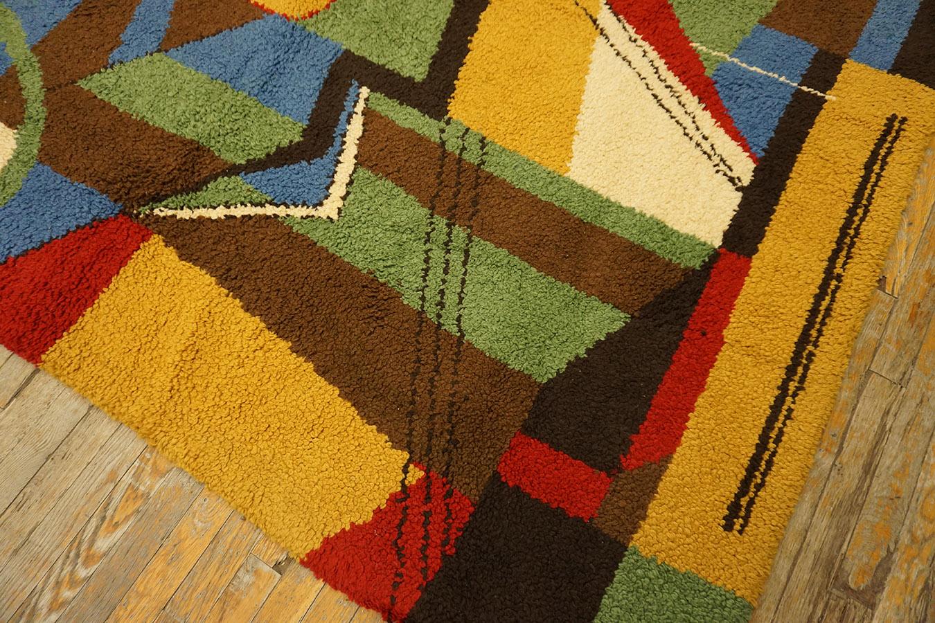 Mid Century Modern European Carpet ( 7'10'' x 11' - 240 x 335 ) For Sale 1