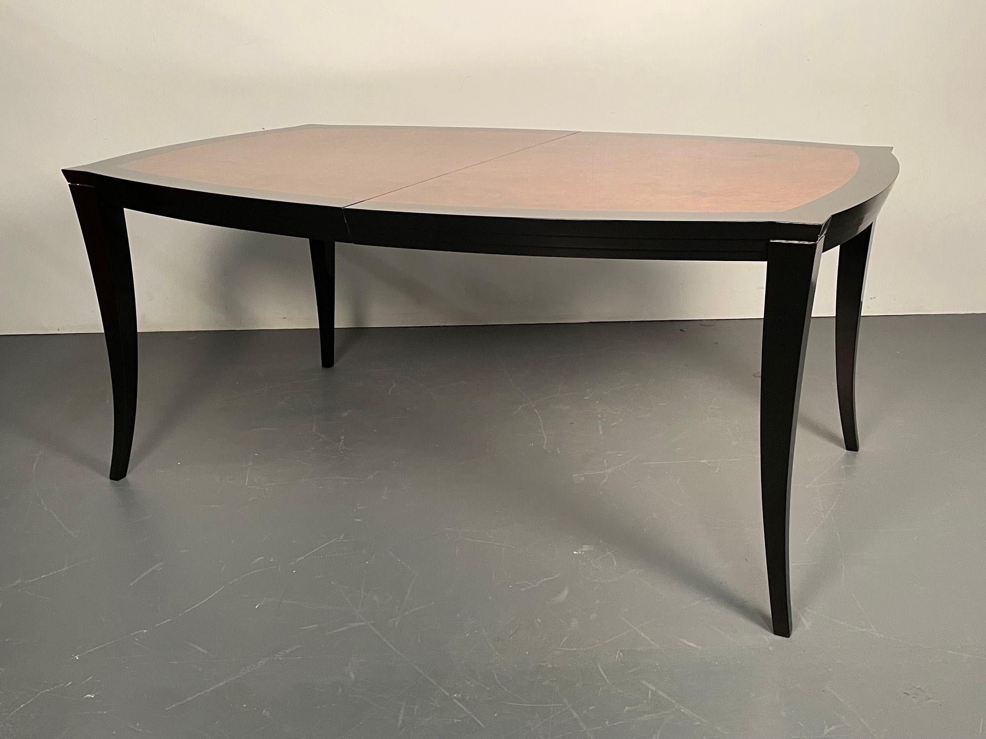 American Mid-Century Modern Eva Dining Table by Vladimir Kagan, Labeled Full Dining Set For Sale