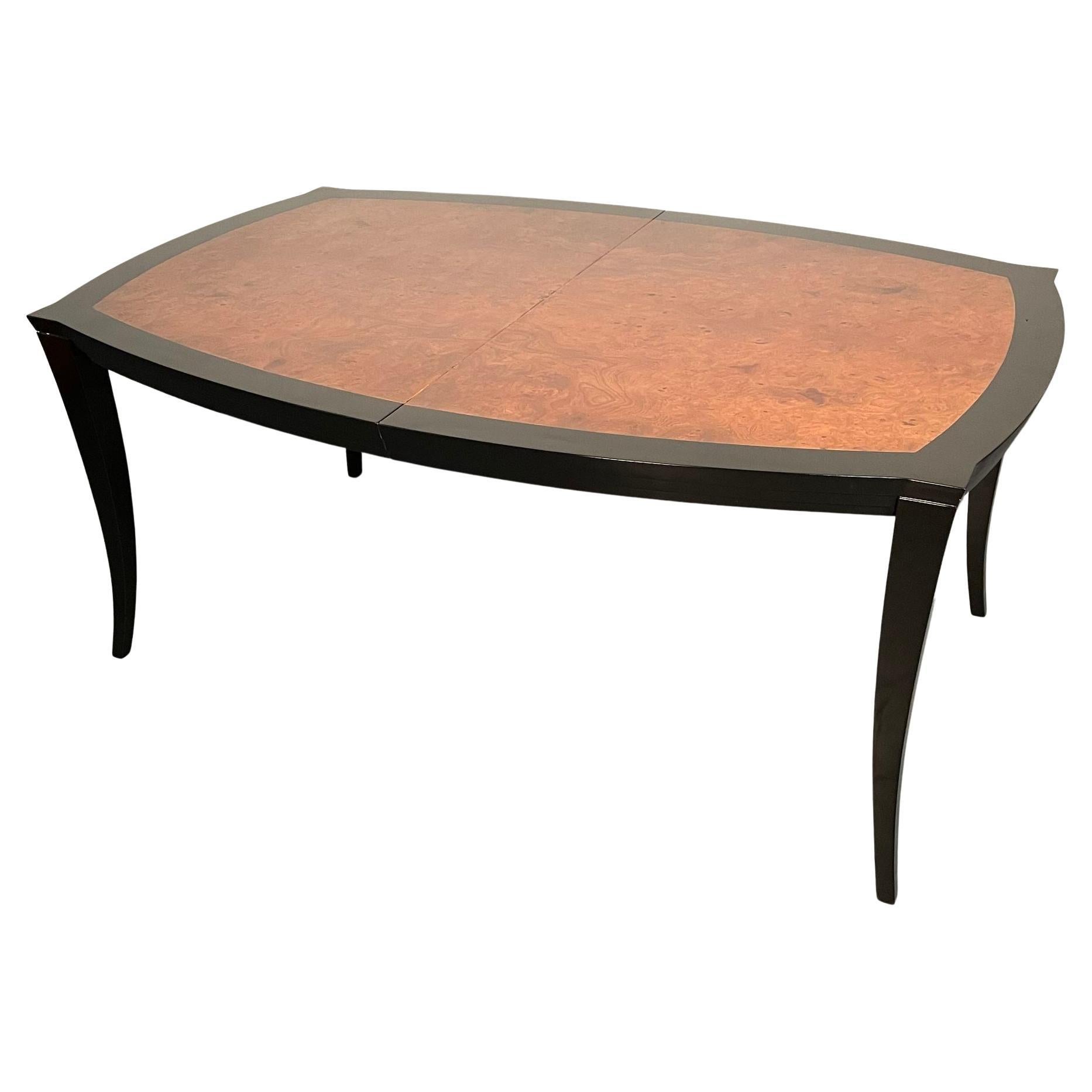 Mid-Century Modern Eva Dining Table by Vladimir Kagan, Labeled Full Dining Set For Sale