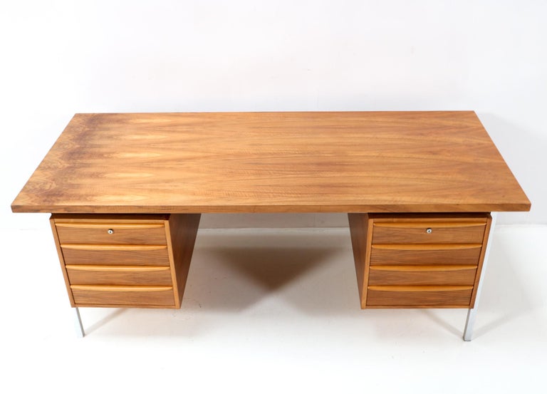 Dutch Mid-Century Modern Executive Desk by Salomonson & Tempelman for AP Originals For Sale
