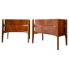 Mesillas de noche exoesqueleto modernas de mediados de siglo por William Hinn