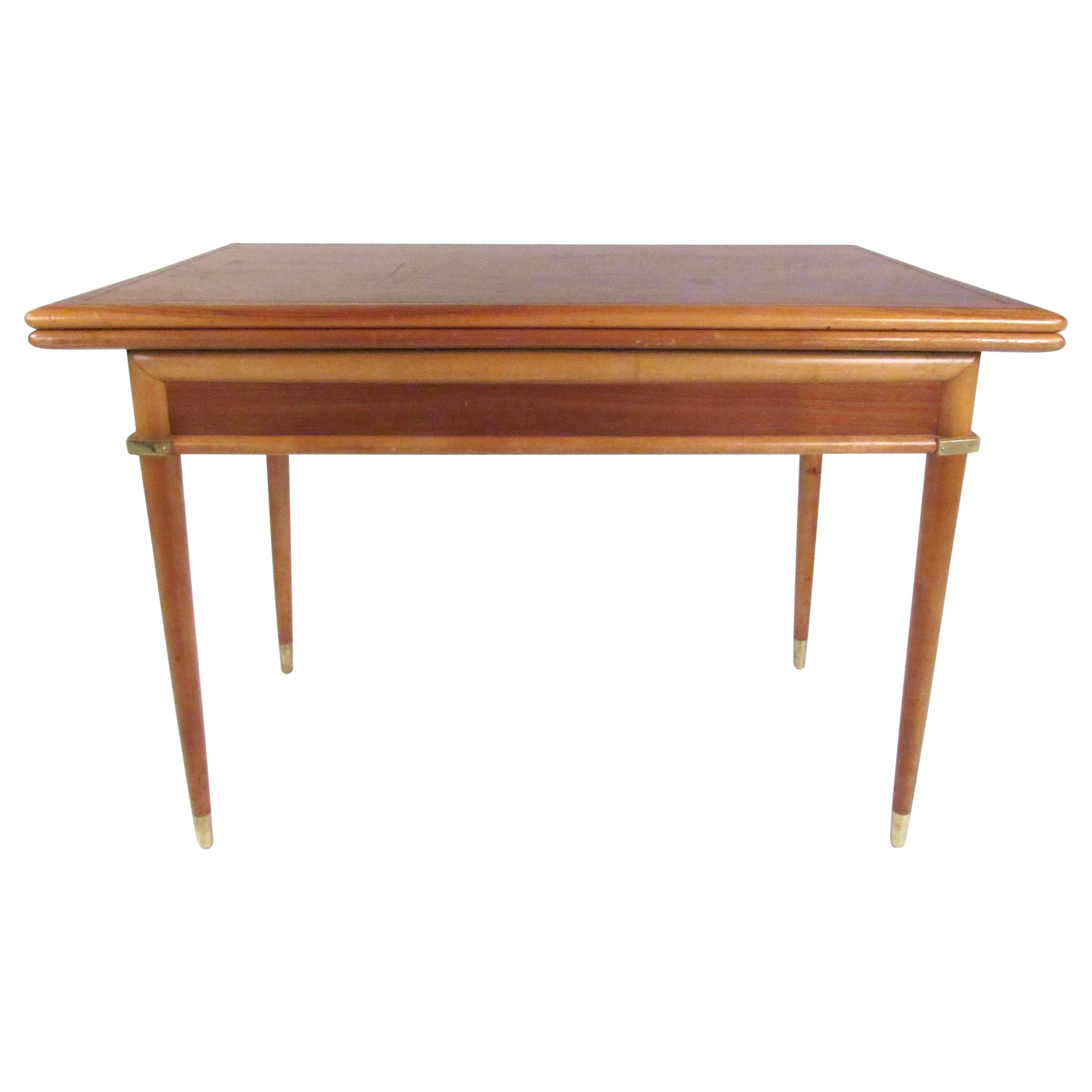 Mid-Century Modern Expandable Console to Dining Table