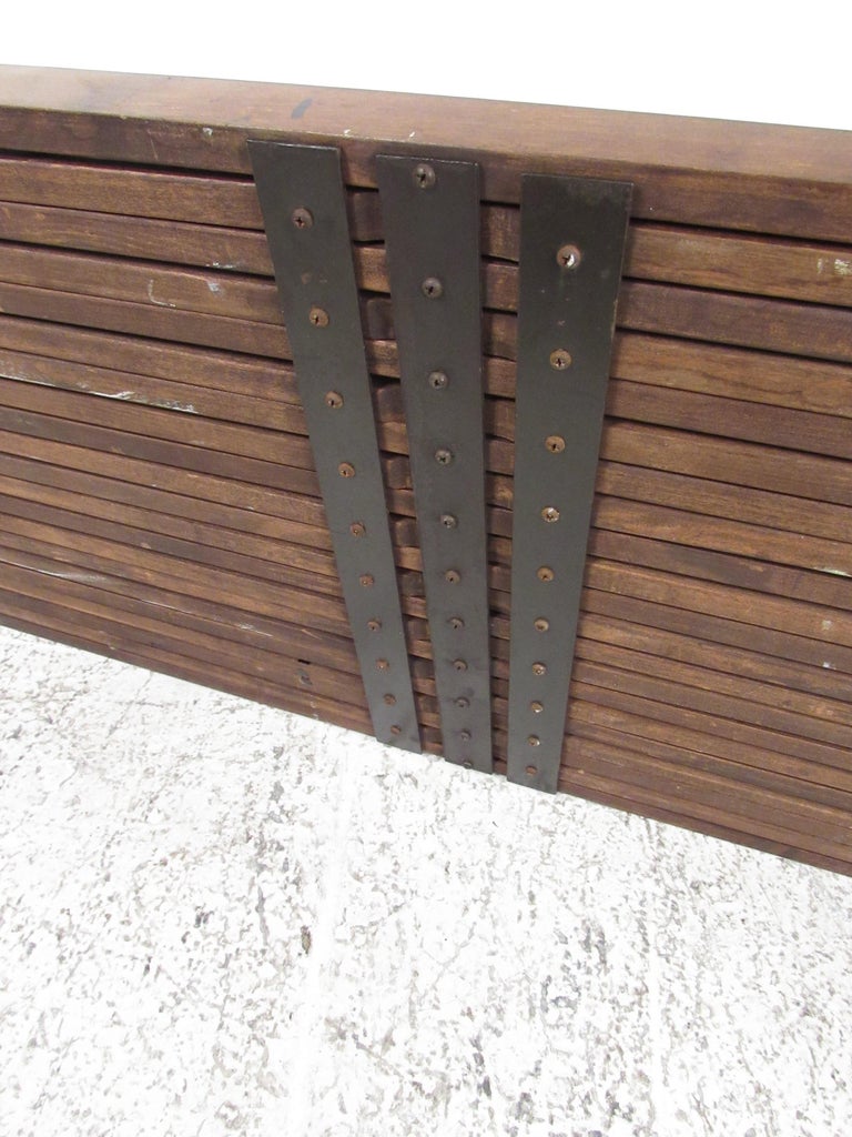 Mid Century Modern Expandable Slat Bench For Sale At 1stdibs