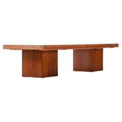 Expanding Coffee Table in Walnut & Formica by John Keal for Brown Saltman, 1960s
