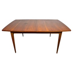 Mid-Century Modern Expanding Walnut Dining Table by Broyhill