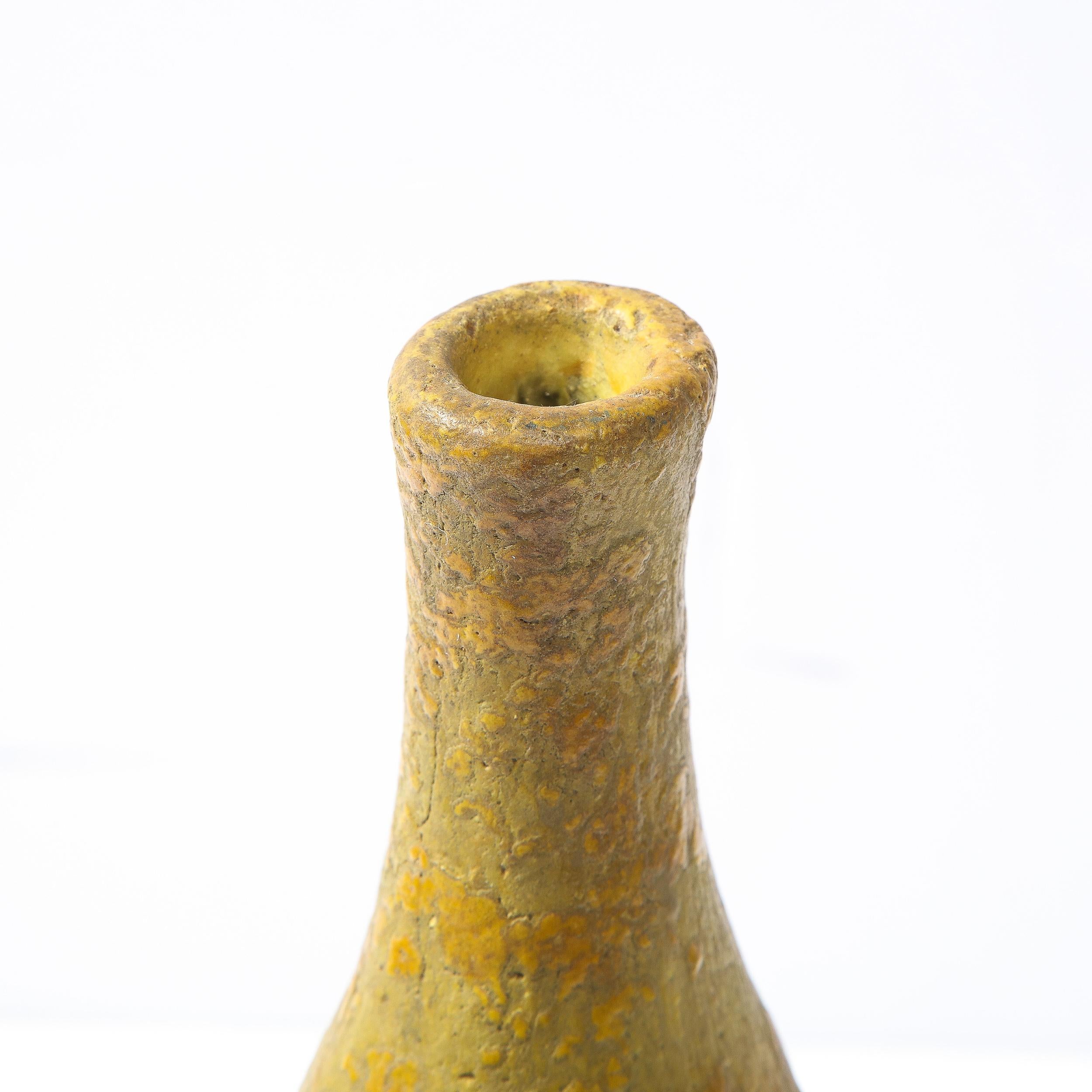 Mid-Century Modern Expressionistic Sculptural Ceramic Vase by Marcello Fantoni 3