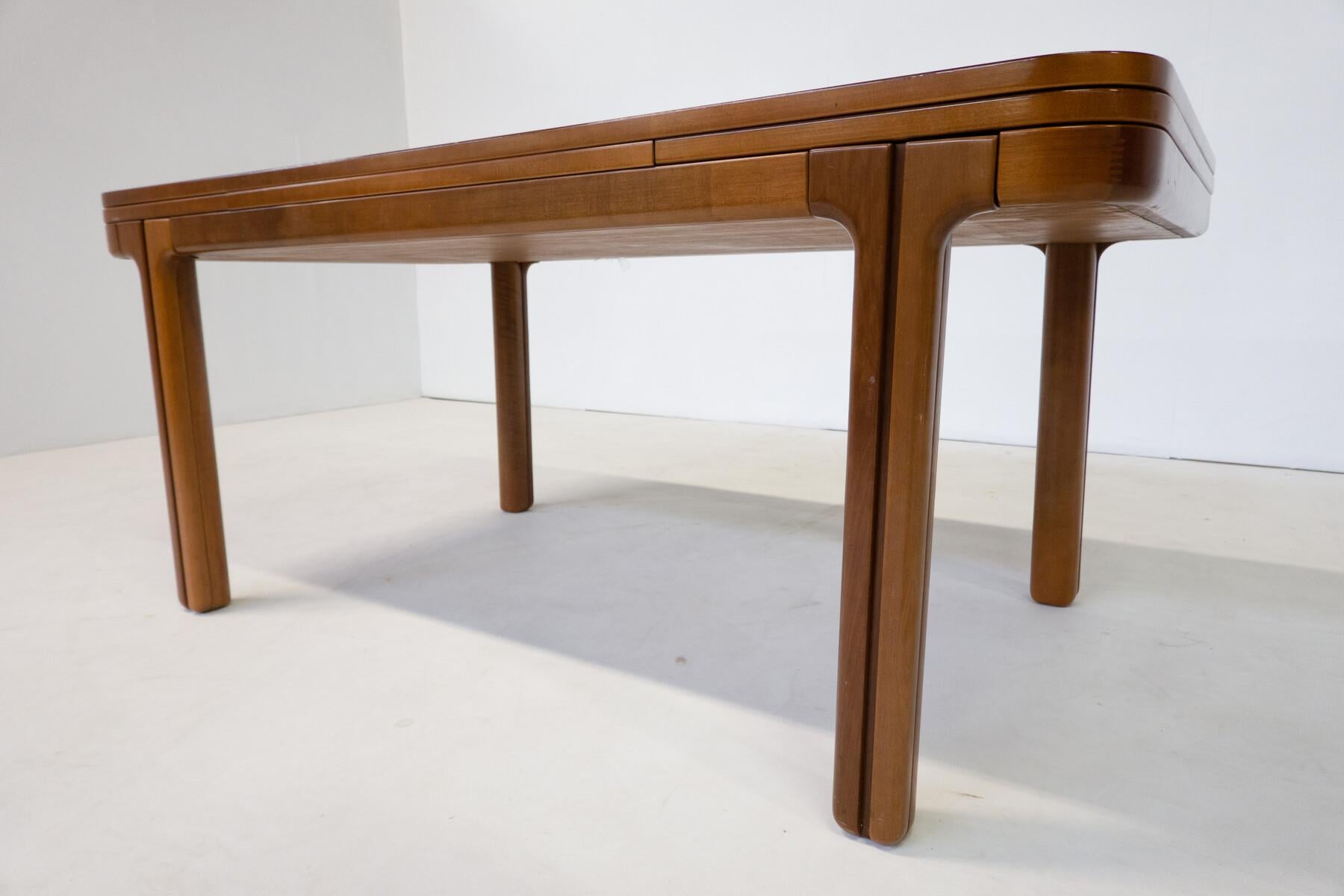 Wood Mid-Century Modern Extendable Dining Table by Llmari Tapiovaara, Finland, 1950s For Sale