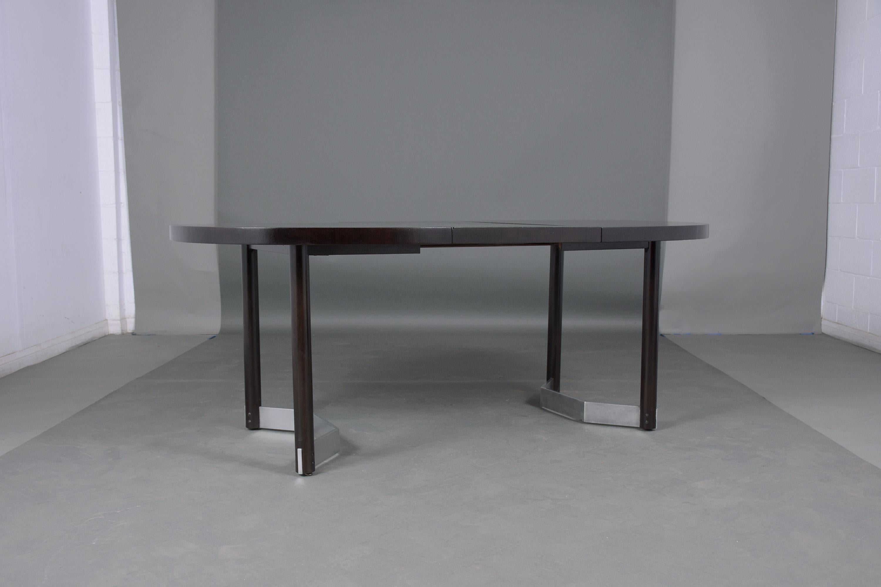 Vintage 1960's Mid-Century Modern Extendable Dining Table 9