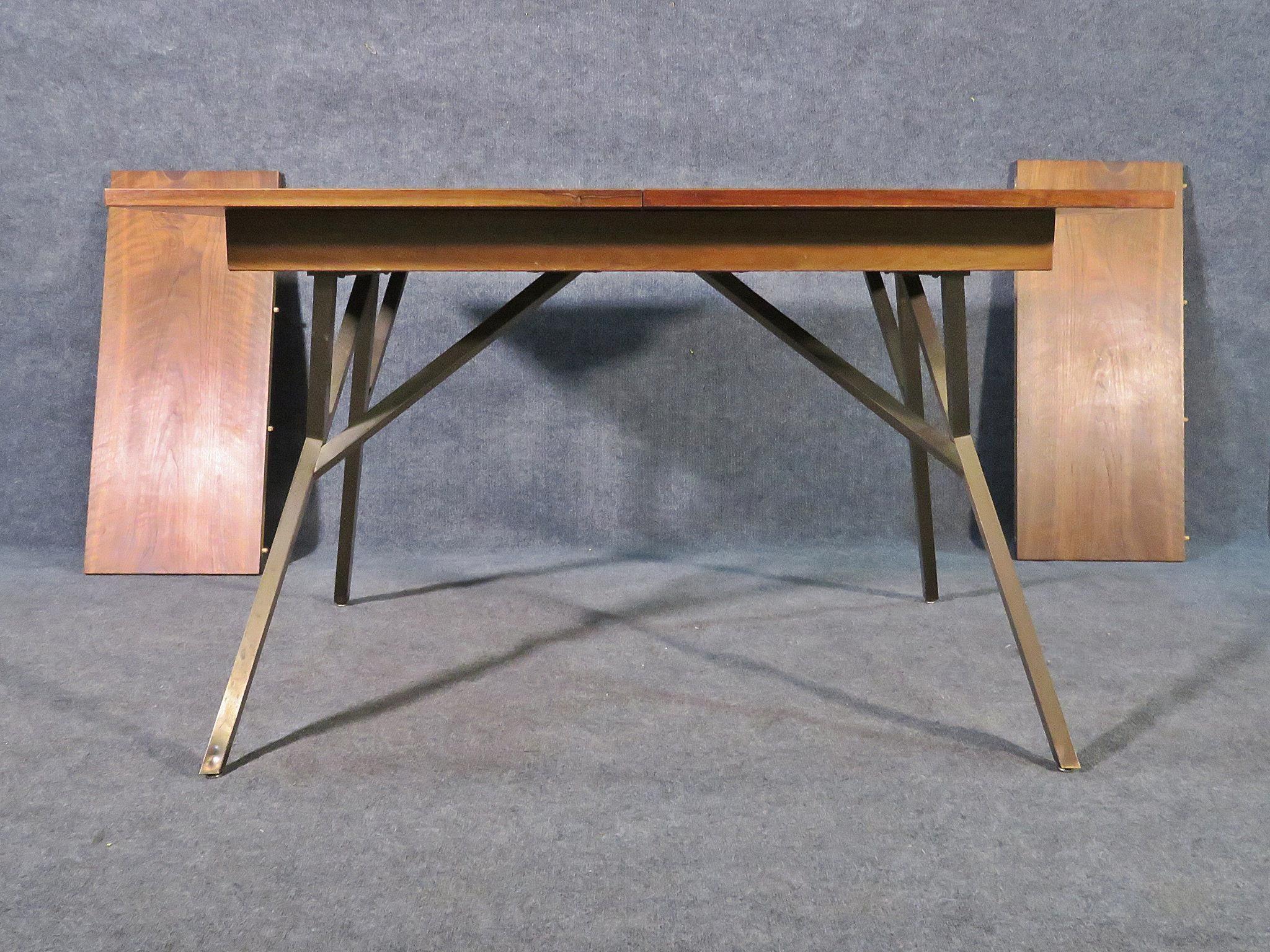mid century extension dining table