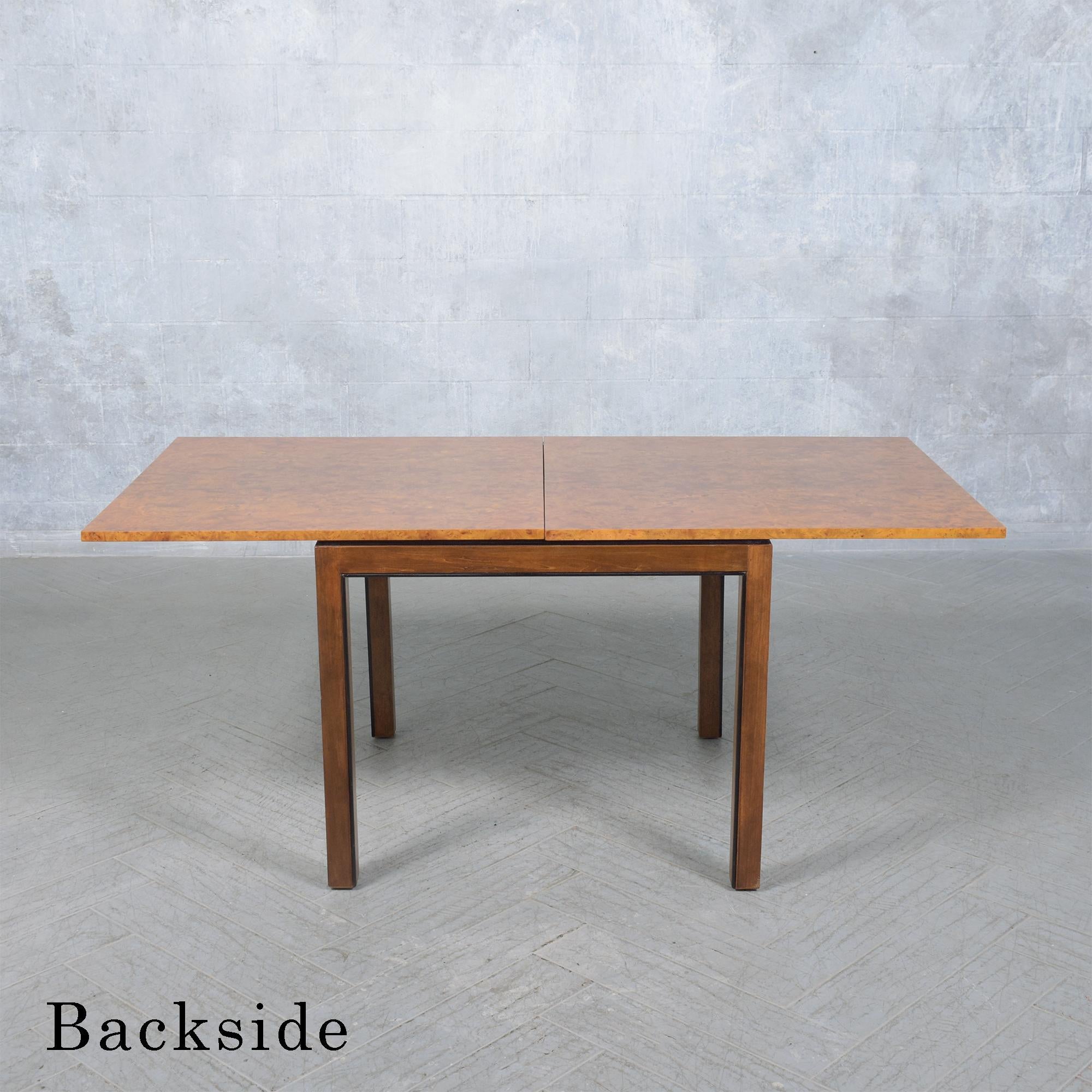 Mid-Century Modern Extendable Dining Table: Timeless Elegance & Design For Sale 7