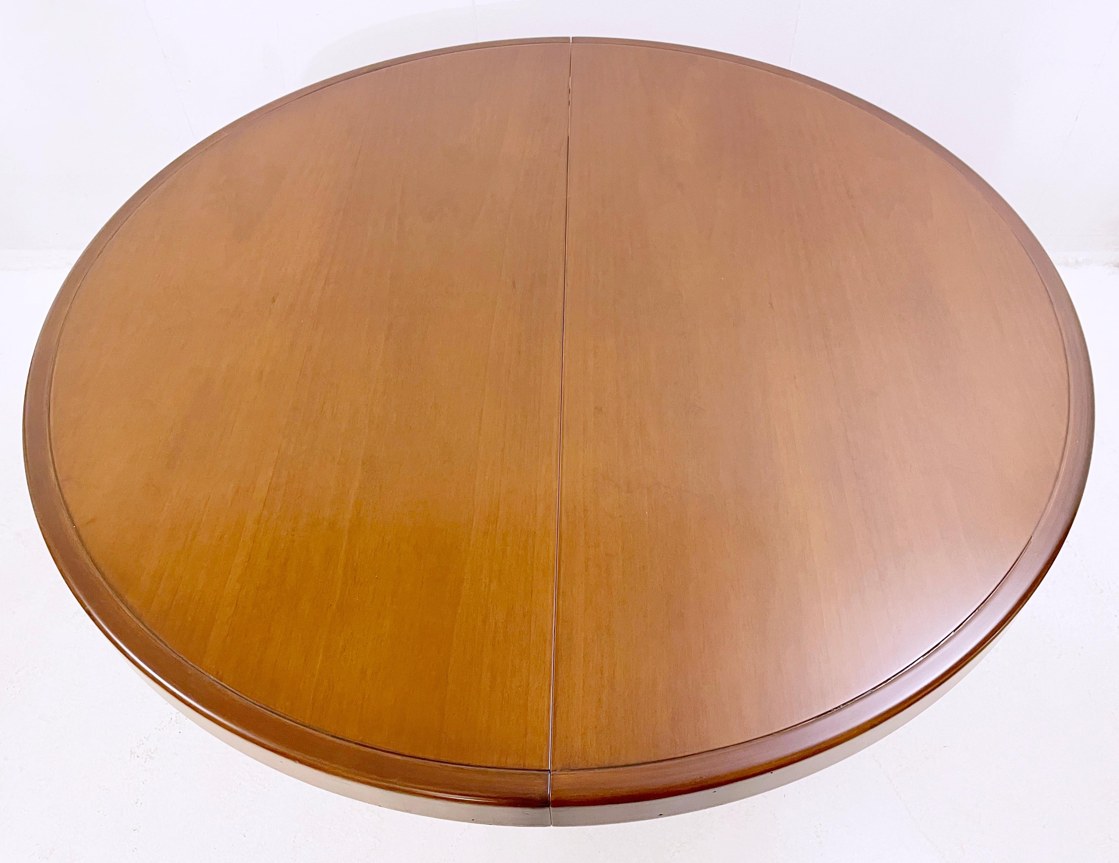 Mid-Century Modern Extendable Teak Dining Table by Angelo Mangiarotti  1