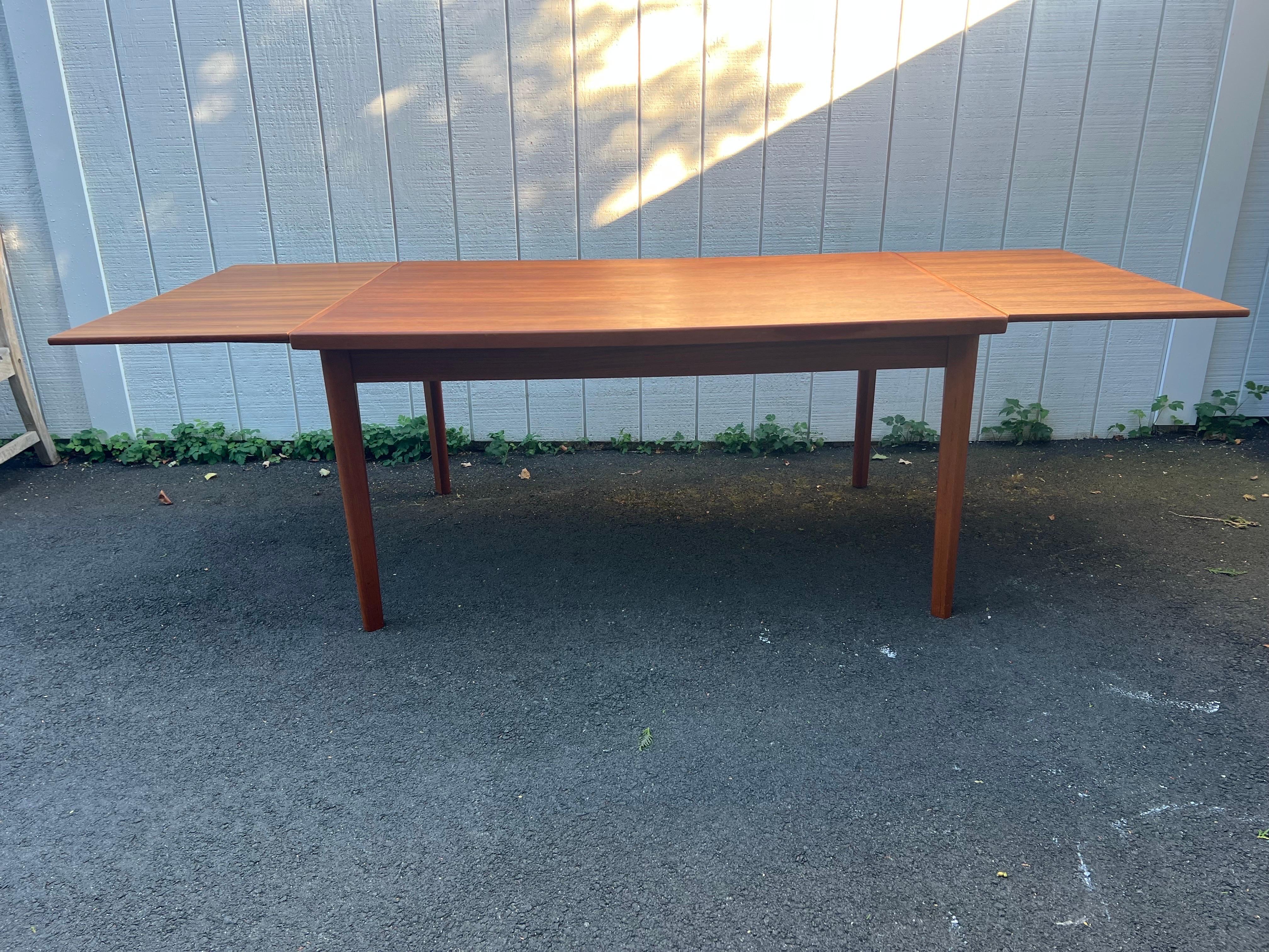 Mid Century Modern Extendable Teak Table 6