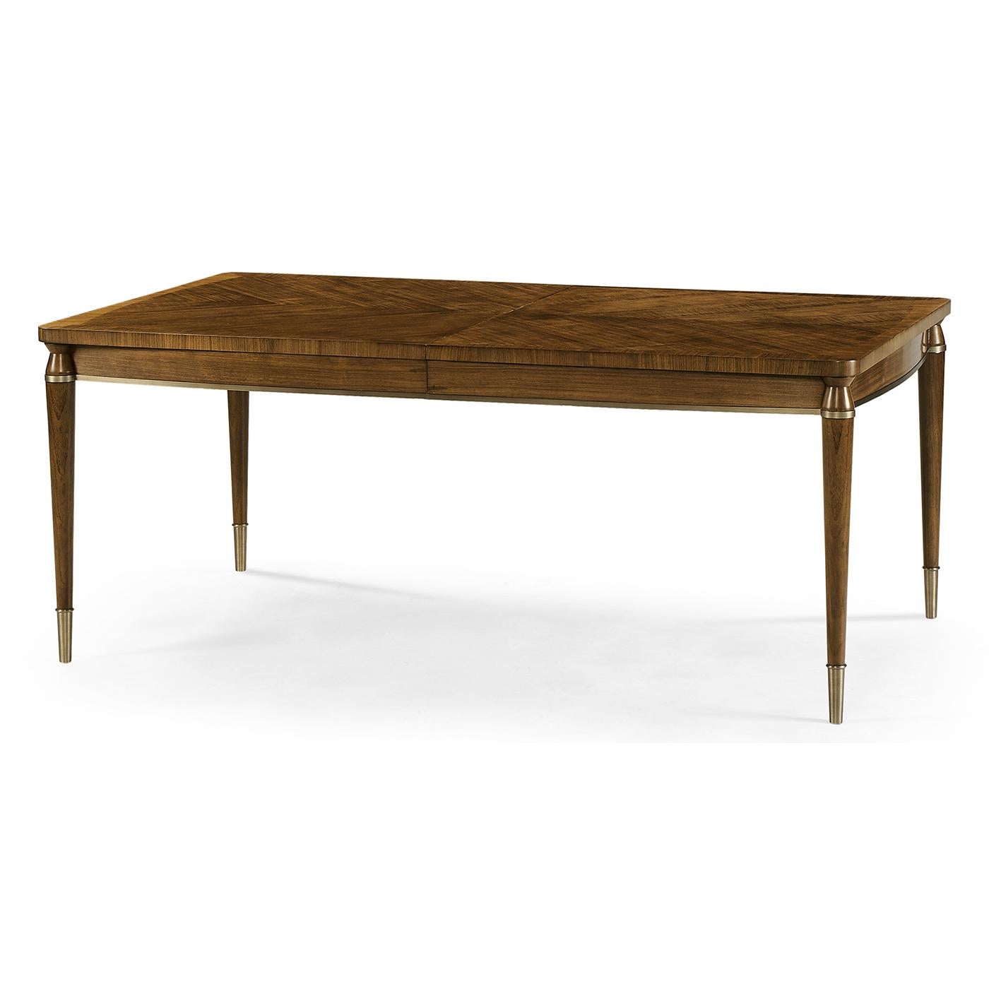 Vietnamese Mid-Century Modern Style Extending Dining Table For Sale