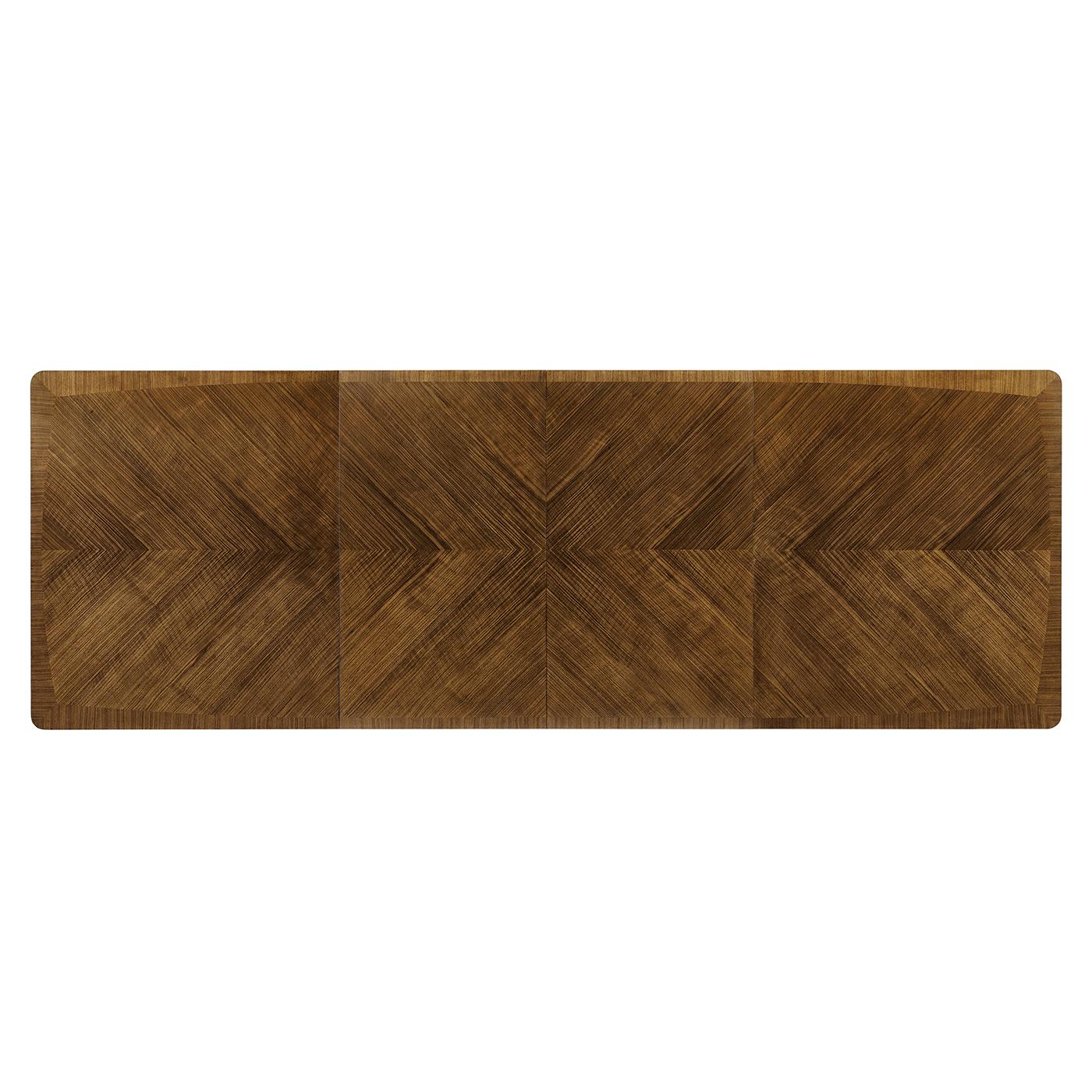 Contemporary Mid-Century Modern Style Extending Dining Table For Sale